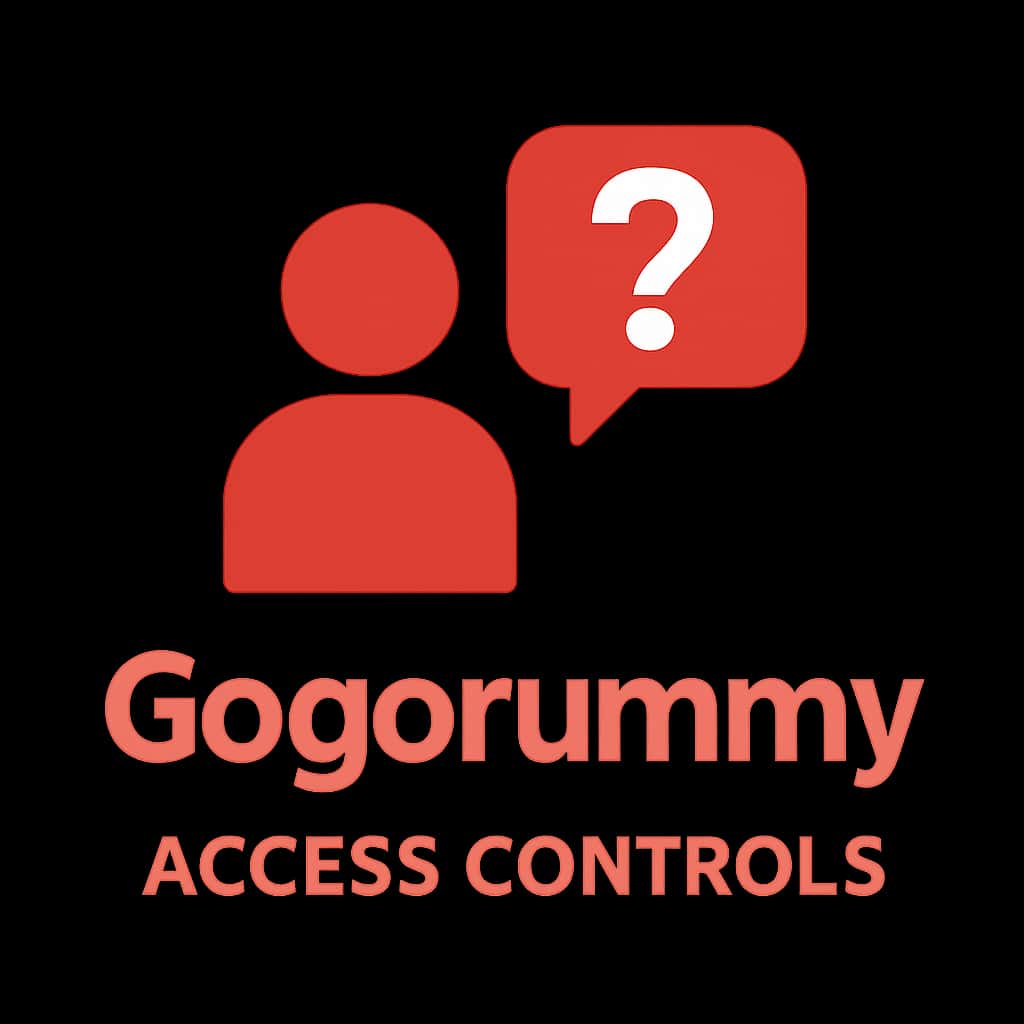 Minimal badge representing Gogorummy Access Controls.