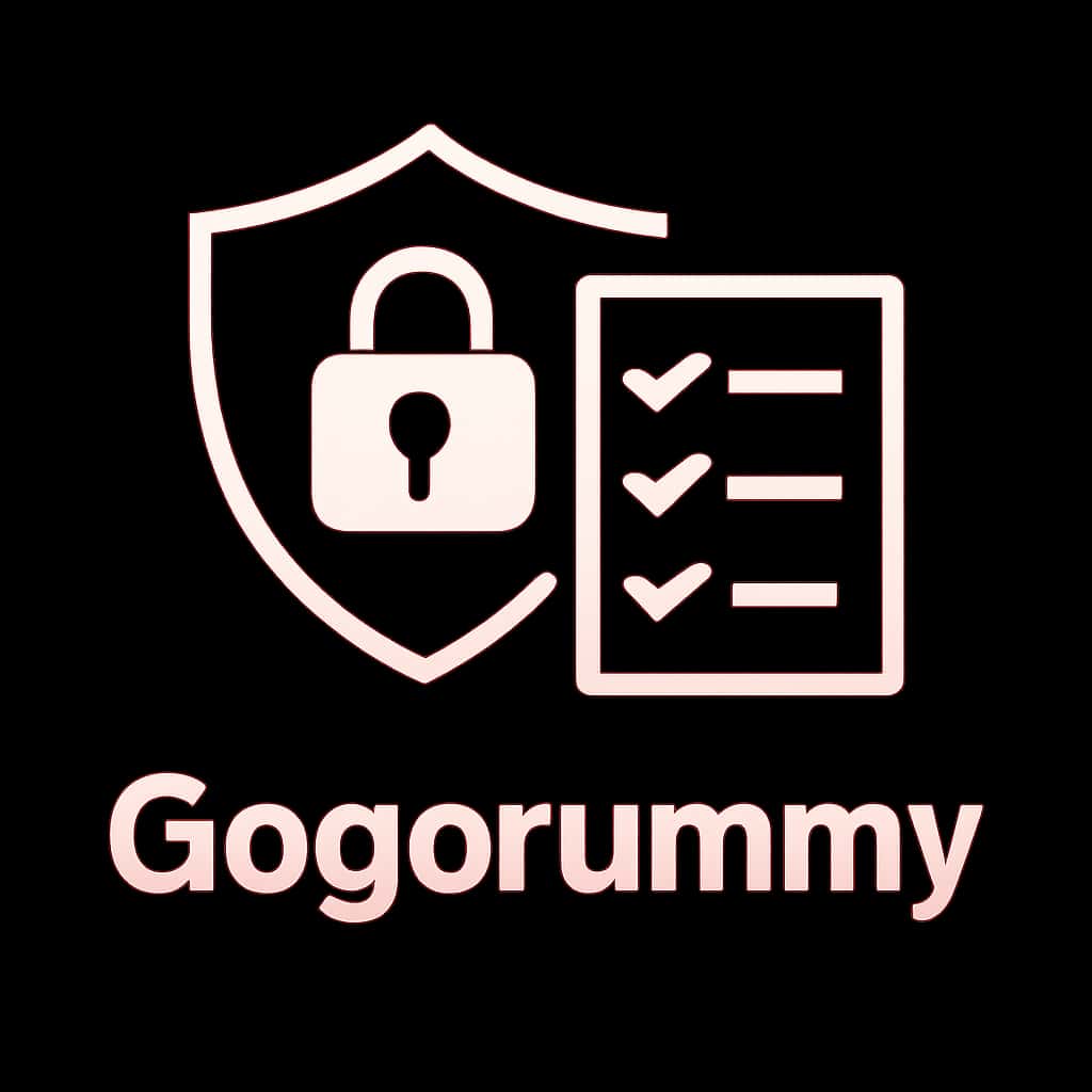 A badge representing Gogorummy Account Safety Guidelines.