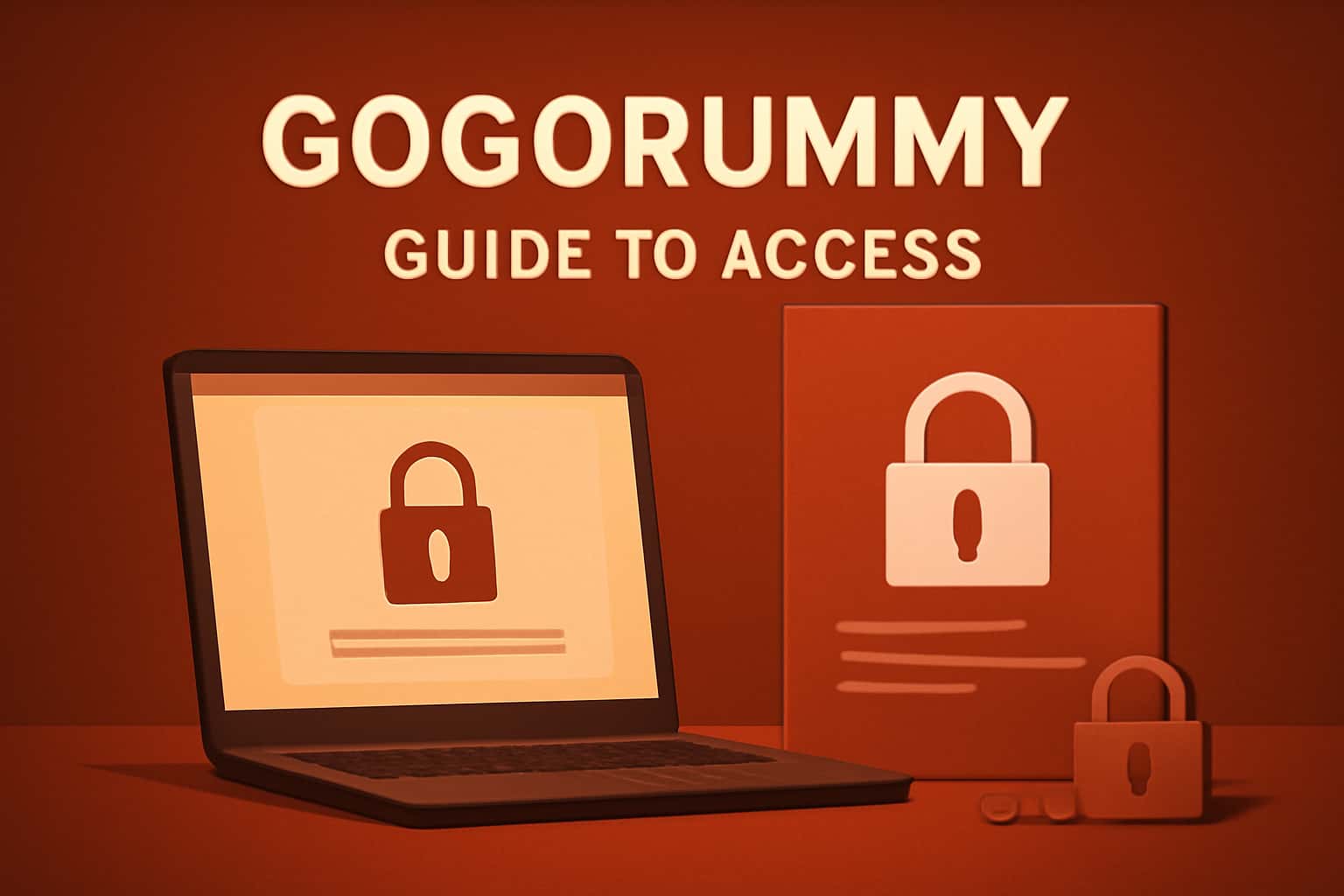 Informational scene about Gogorummy Guide to Access with prominent title.