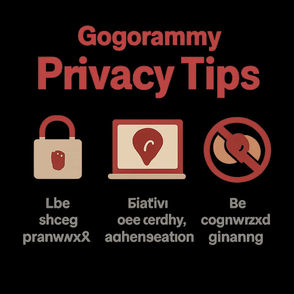 Illustration depicting privacy strategies for Gogorummy users.