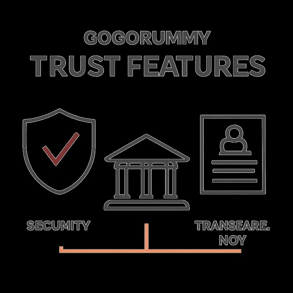 An educational diagram related to Gogorummy Trust Features.