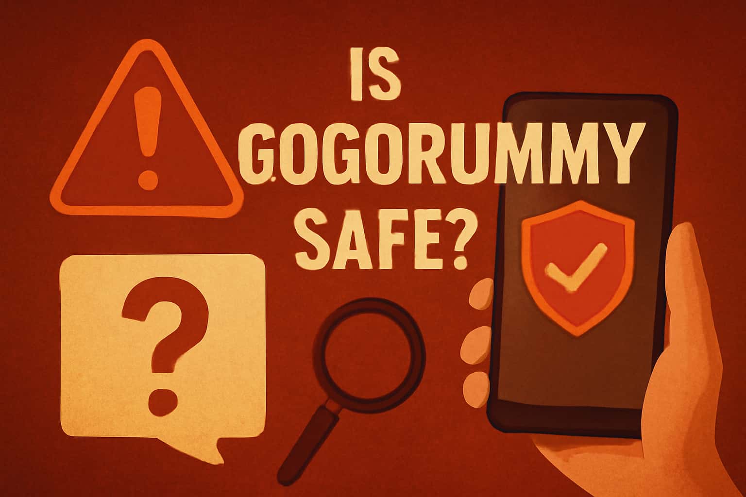 An informative graphic depicting security measures related to Gogorummy.