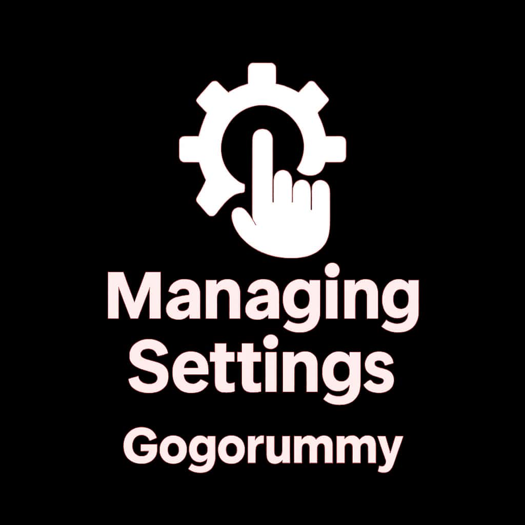 An icon representing Gogorummy settings management.