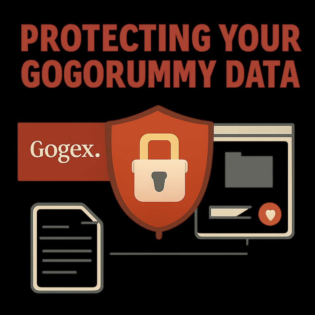 An illustration showing the principles of data security in Gogorummy.