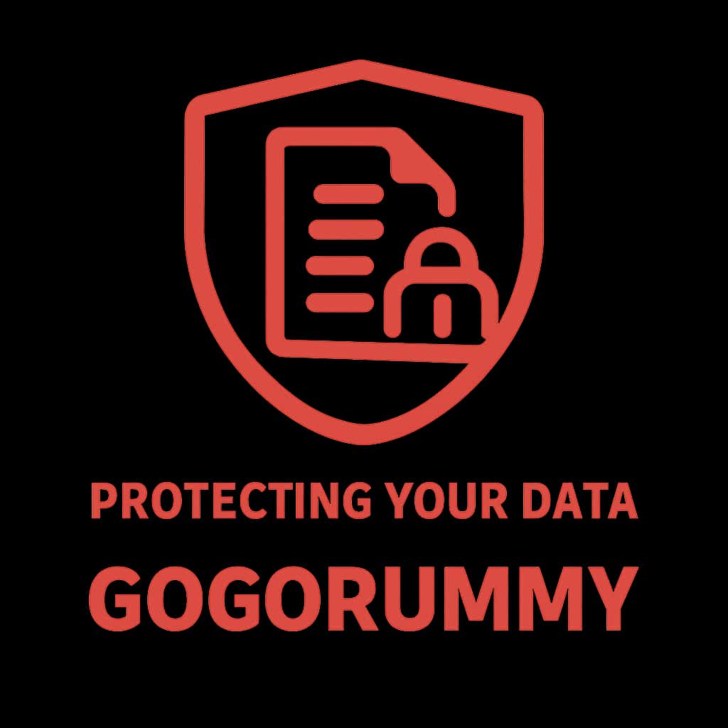 An icon representing data protection for Gogorummy.