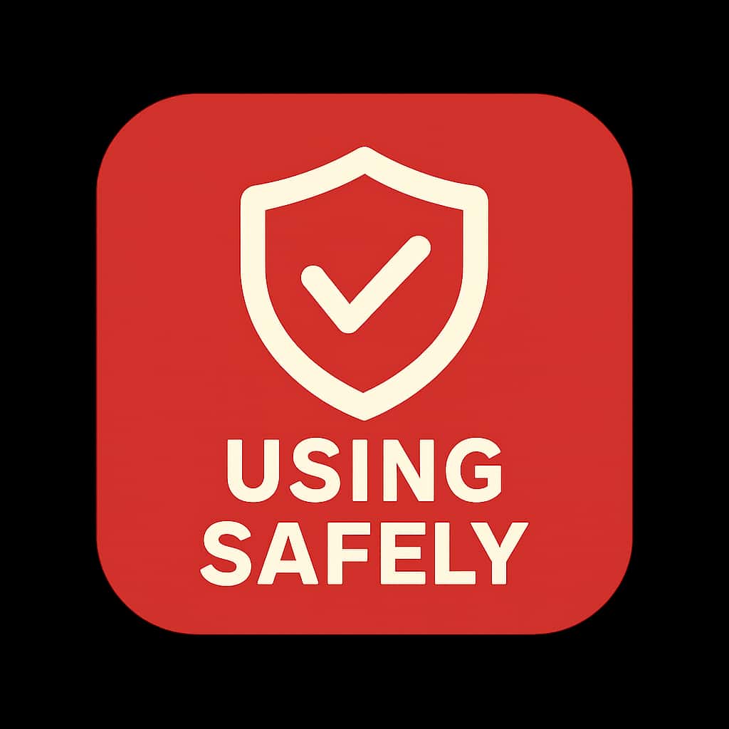 A simple badge representing Gogorummy safety guidelines.
